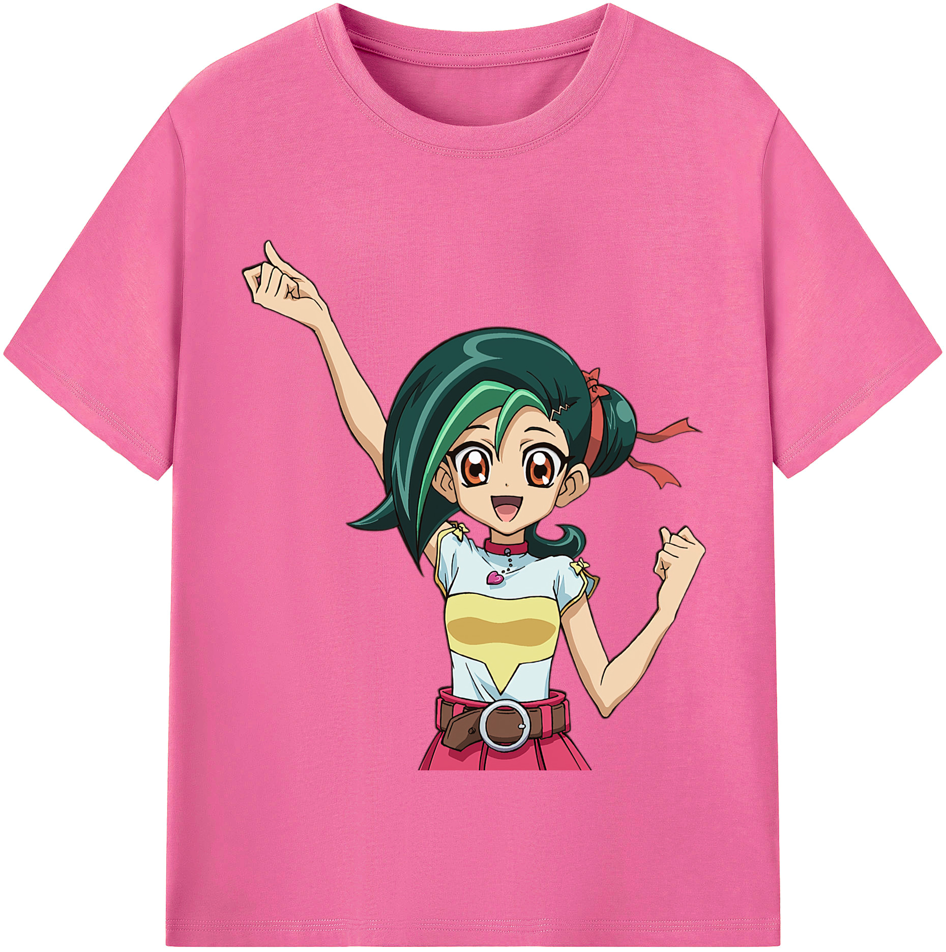 （画像用） 遊☆戯☆王 Yu-Gi-Oh! レディースカジュアルプリントTシャツ（綿100％）